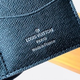 Replica Louis Vuitton Green Blue Damier Graphite Pocket Organizer