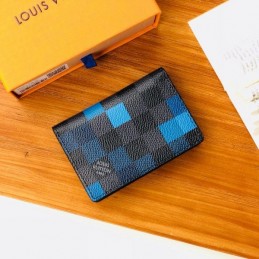 Replica Louis Vuitton Blue Damier Graphite Pocket Organizer