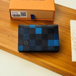 Replica Louis Vuitton Blue Damier Graphite Pocket Organizer