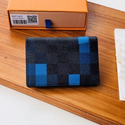 Replica Louis Vuitton Blue Damier Graphite Pocket Organizer