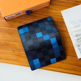 Replica Louis Vuitton Blue Damier Graphite Pocket Organizer