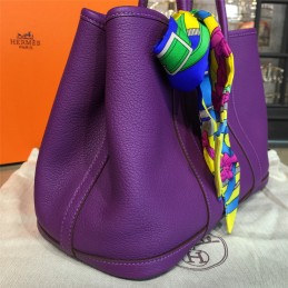 Replica Hermes Purple Garden Party 30 Bag