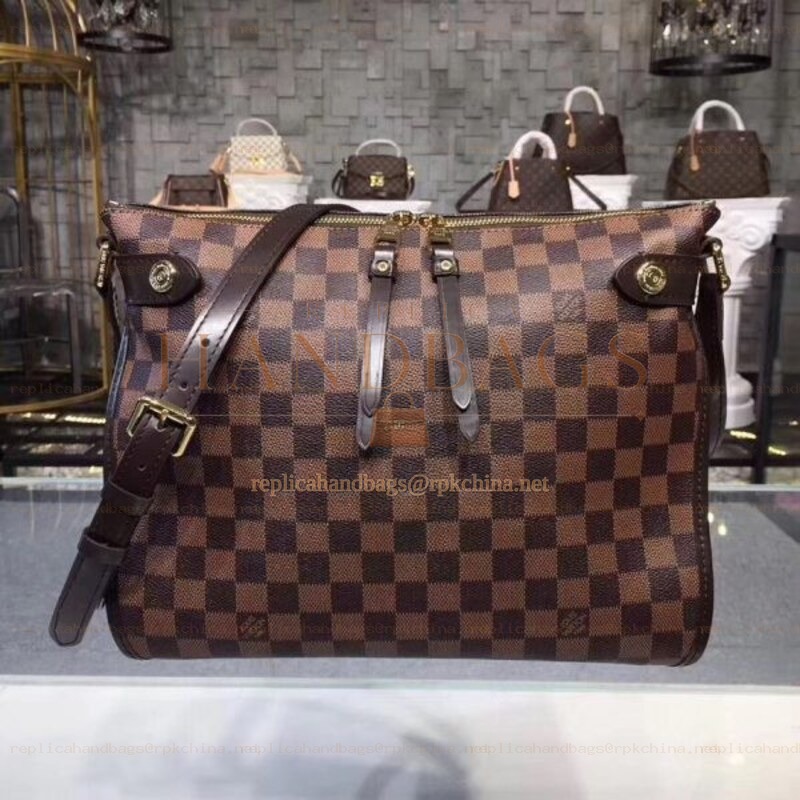 Replica Louis Vuitton Brown Damier Ebene Wynwood