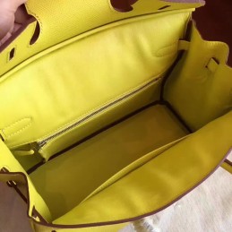 Replica Hermes Yellow Birkin 30 Palladium Hardware Bag