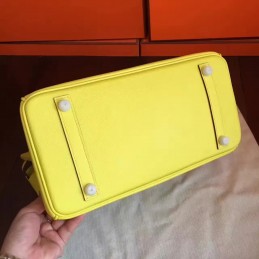 Replica Hermes Yellow Birkin 30 Palladium Hardware Bag