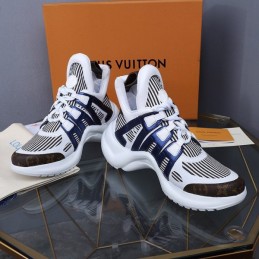 Replica Louis Vuitton White Navy Strap Archlight Trainers Sneakers