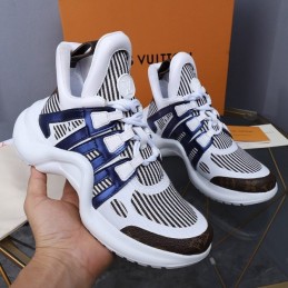 Replica Louis Vuitton White Navy Strap Archlight Trainers Sneakers