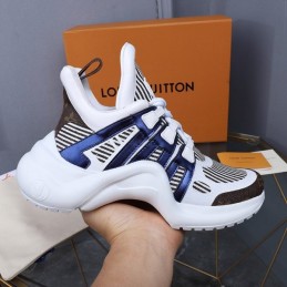 Replica Louis Vuitton White Navy Strap Archlight Trainers Sneakers