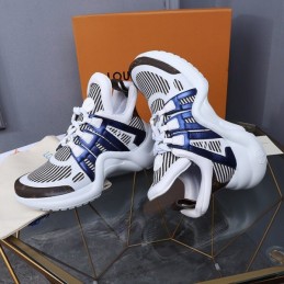 Replica Louis Vuitton White Navy Strap Archlight Trainers Sneakers
