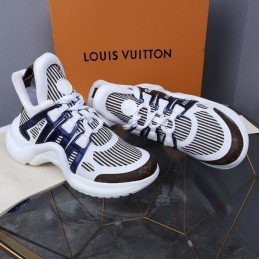 Replica Louis Vuitton White Navy Strap Archlight Trainers Sneakers