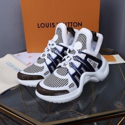 Replica Louis Vuitton White Navy Strap Archlight Trainers Sneakers
