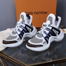 Replica Louis Vuitton White Navy Strap Archlight Trainers Sneakers