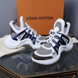 Replica Louis Vuitton White Navy Strap Archlight Trainers Sneakers