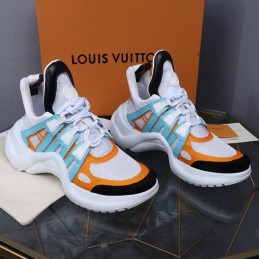 Replica Louis Vuitton White Orange Blue Archlight Trainers Sneakers
