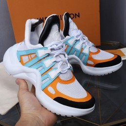 Replica Louis Vuitton White Orange Blue Archlight Trainers Sneakers