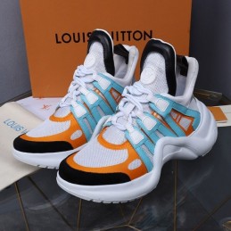 Replica Louis Vuitton White Orange Blue Archlight Trainers Sneakers