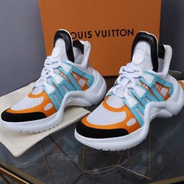 Replica Louis Vuitton White Orange Blue Archlight Trainers Sneakers