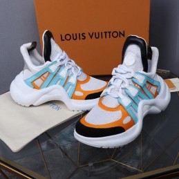 Replica Louis Vuitton White Orange Blue Archlight Trainers Sneakers