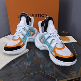 Replica Louis Vuitton White Orange Blue Archlight Trainers Sneakers