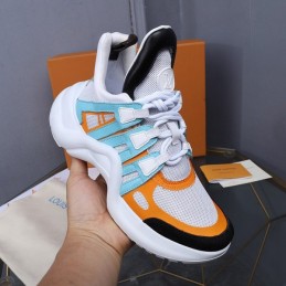 Replica Louis Vuitton White Orange Blue Archlight Trainers Sneakers