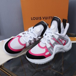 Replica Louis Vuitton White Pink Gray Archlight Trainers Sneakers