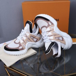 Replica Louis Vuitton White Beige Archlight Trainers Sneakers