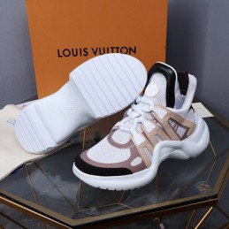 Replica Louis Vuitton White Beige Archlight Trainers Sneakers