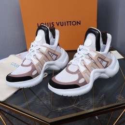 Replica Louis Vuitton White Beige Archlight Trainers Sneakers