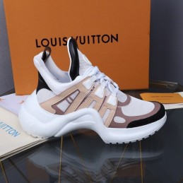Replica Louis Vuitton White Beige Archlight Trainers Sneakers