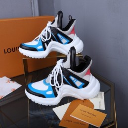 Replica Louis Vuitton White Blue Black Archlight Trainers Sneakers