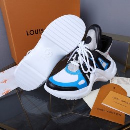 Replica Louis Vuitton White Blue Black Archlight Trainers Sneakers