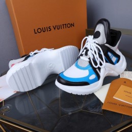 Replica Louis Vuitton White Blue Black Archlight Trainers Sneakers