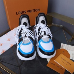 Replica Louis Vuitton White Blue Black Archlight Trainers Sneakers