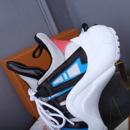Replica Louis Vuitton White Blue Black Archlight Trainers Sneakers