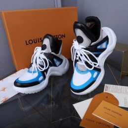 Replica Louis Vuitton White Blue Black Archlight Trainers Sneakers
