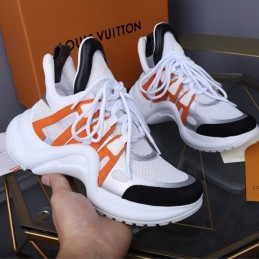 Replica Louis Vuitton White Orange Black Archlight Trainers Sneakers