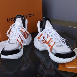 Replica Louis Vuitton White Orange Black Archlight Trainers Sneakers