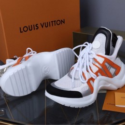 Replica Louis Vuitton White Orange Black Archlight Trainers Sneakers