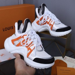 Replica Louis Vuitton White Orange Black Archlight Trainers Sneakers