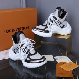 Replica Louis Vuitton White Black Archlight Trainers Sneakers - Style 2