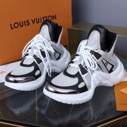 Replica Louis Vuitton White Black Archlight Trainers Sneakers - Style 2