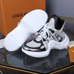 Replica Louis Vuitton White Black Archlight Trainers Sneakers - Style 2