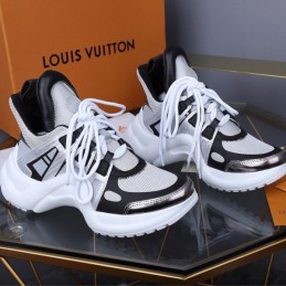 Replica Louis Vuitton White Black Archlight Trainers Sneakers - Style 2