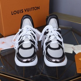 Replica Louis Vuitton White Black Archlight Trainers Sneakers - Style 2