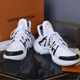 Replica Louis Vuitton White Black Brown Archlight Trainers Sneakers