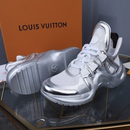 Replica Louis Vuitton Silver White Archlight Trainers Sneakers