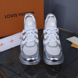 Replica Louis Vuitton Silver White Archlight Trainers Sneakers
