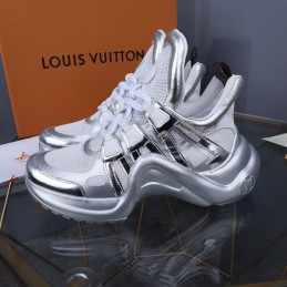Replica Louis Vuitton Silver White Archlight Trainers Sneakers
