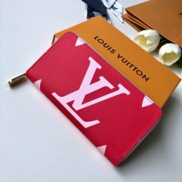Replica Louis Vuitton Red Oversized LV Zippy Wallet