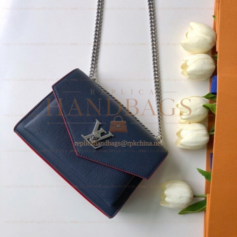 Replica Louis Vuitton Navy Blue MyLockme BB